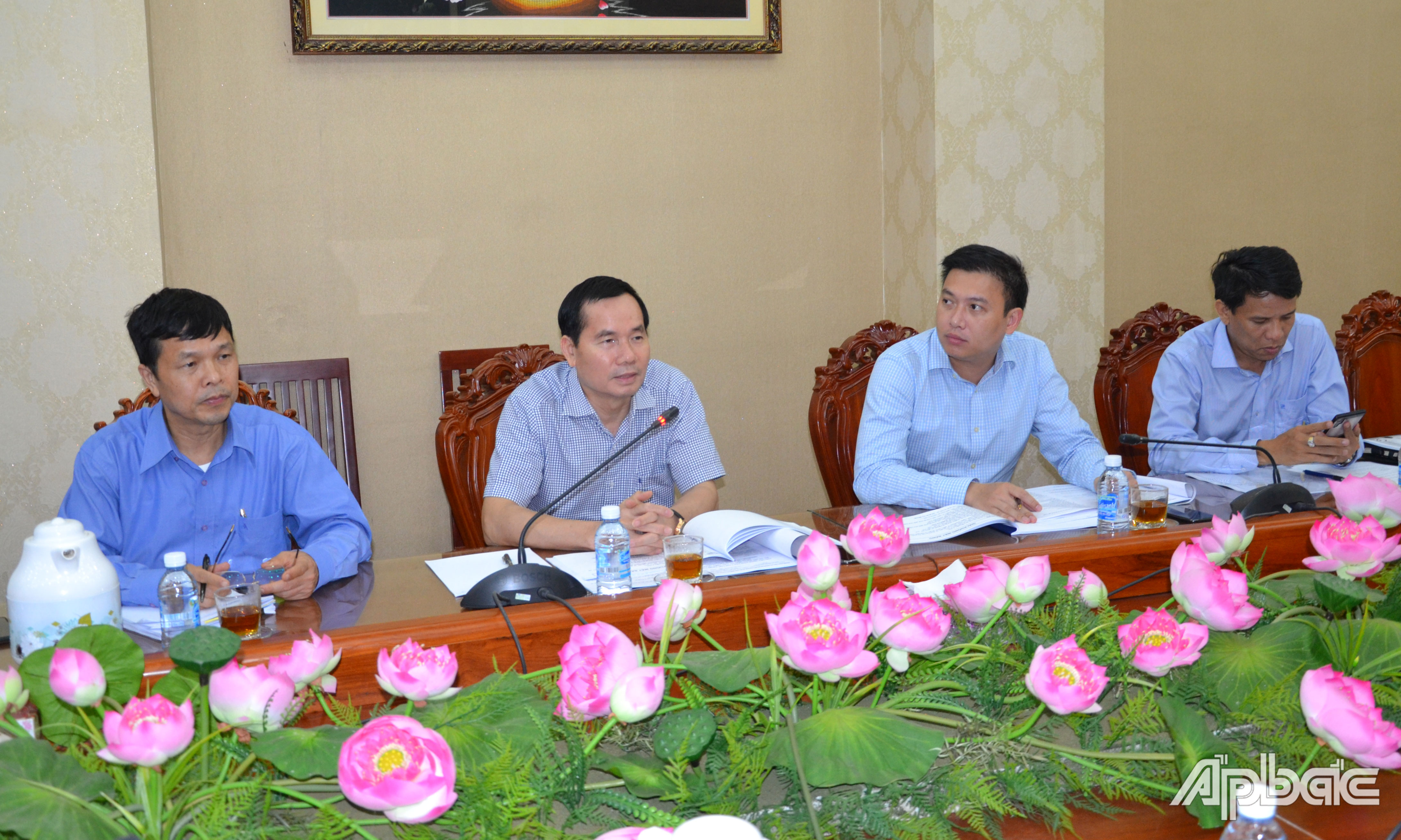 Tổng Cục trưởng Tổng Cục Đường bộ Việt Nam Nguyễn Văn Huyện phát biểu tại buổi làm việc.