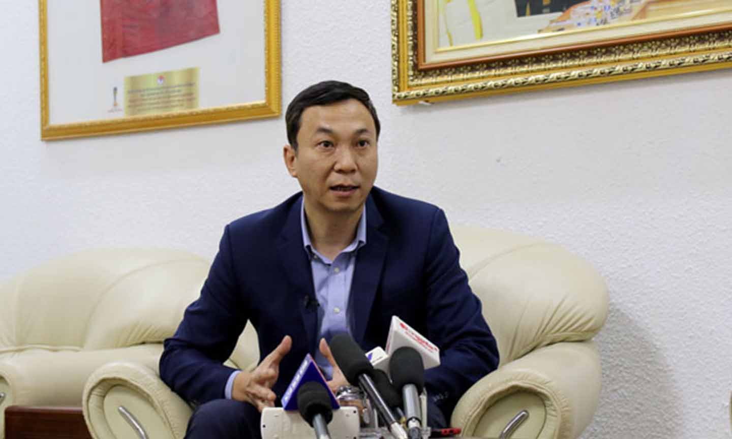 Phó Chủ tịch thường trực Liên đoàn bóng đá Việt Nam Trần Quốc Tuấn.