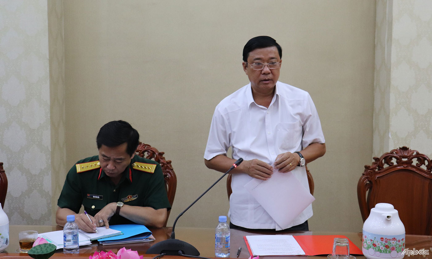 Lãnh đạo Sở Nội vụ phát biểu về kế hoạch chuẩn bị Đại hội thi đua yêu nước 