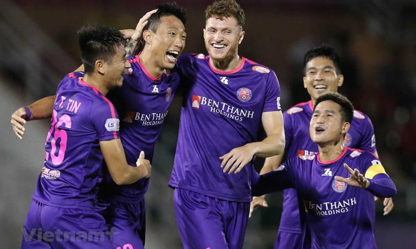 Sài Gòn bị Quảng Nam cầm hòa 3-3 dù được đánh giá cao hơn ở vòng 11 V-League 2020 chiều 24-7. (Ảnh: VPF) 