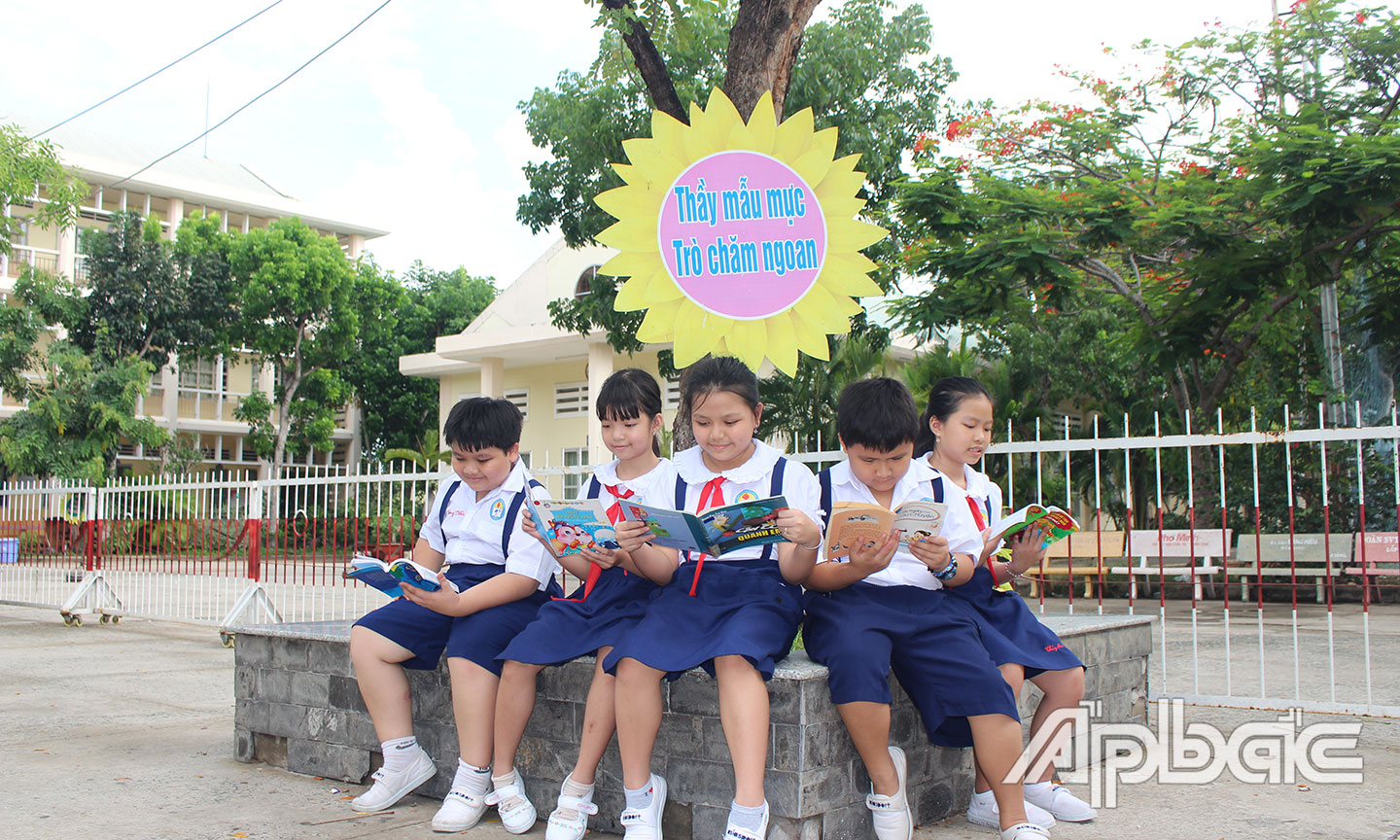 Ngành GD-ĐT tỉnh Tiền Giang đã có nhiều nỗ lực trong việc nâng chất  văn hóa đọc trong trường học. 