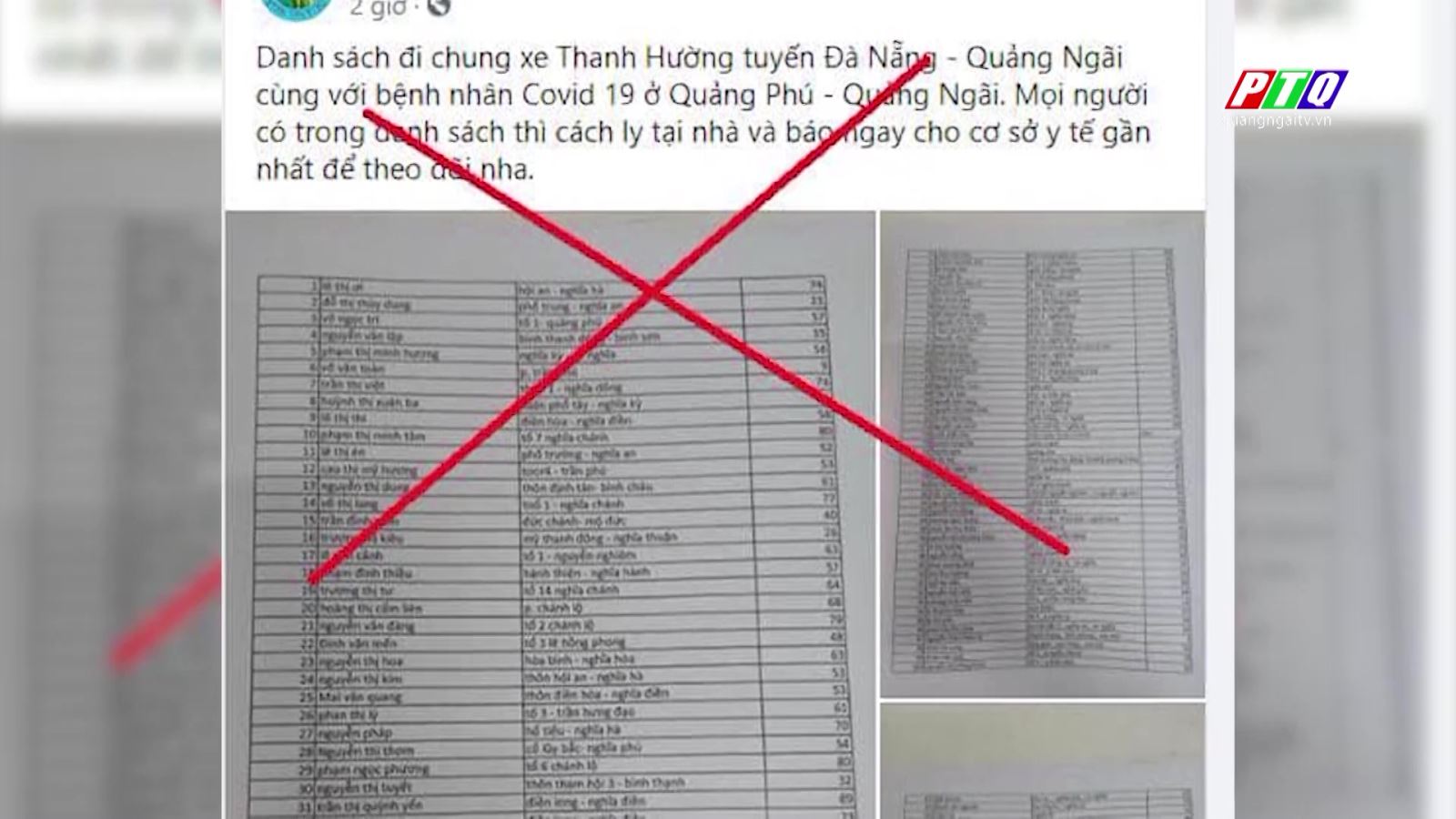 Thông tin giả xuất hiện trên mạng xã hội.