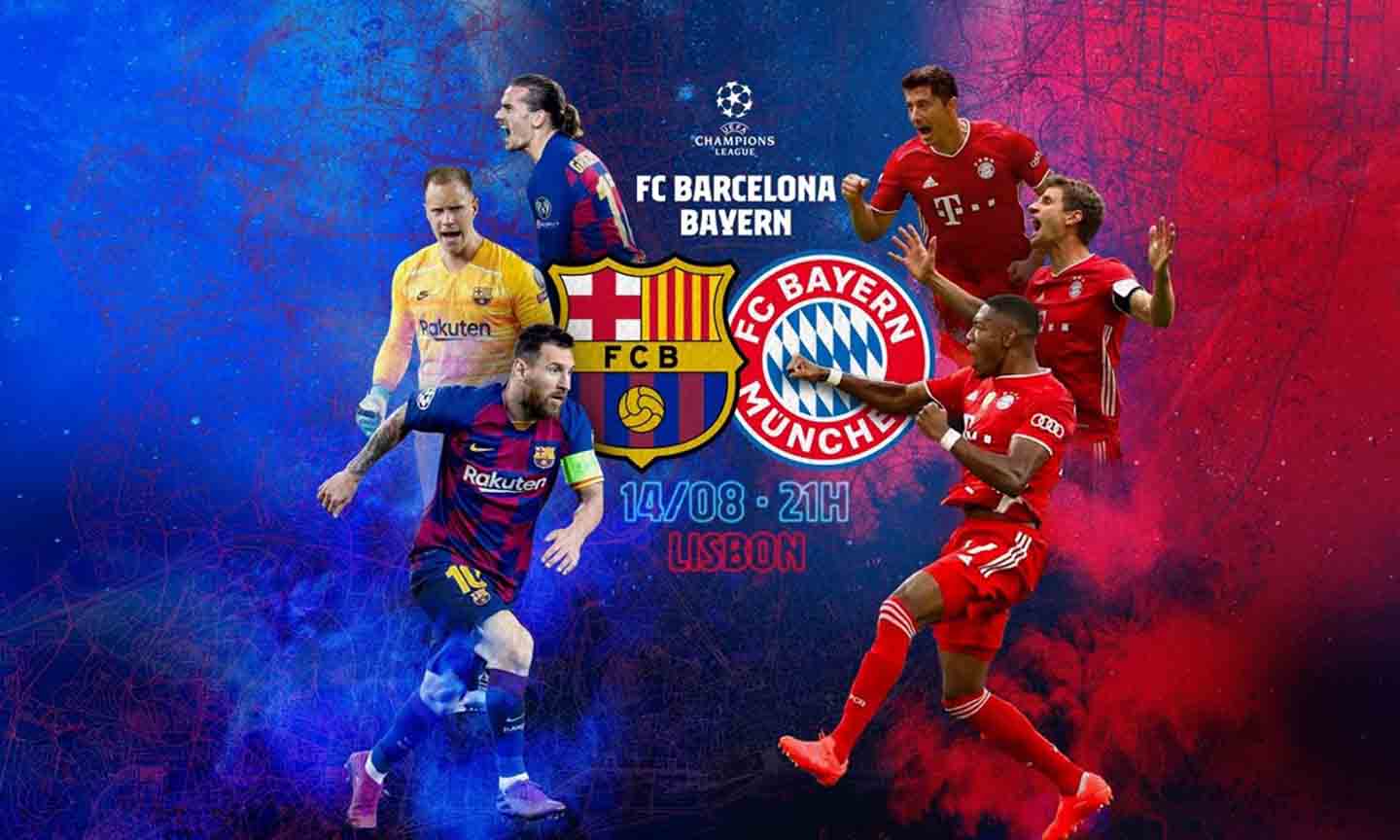 Barcelona-Bayern Munich, trận cầu tâm điểm vòng tứ kết Champions League.