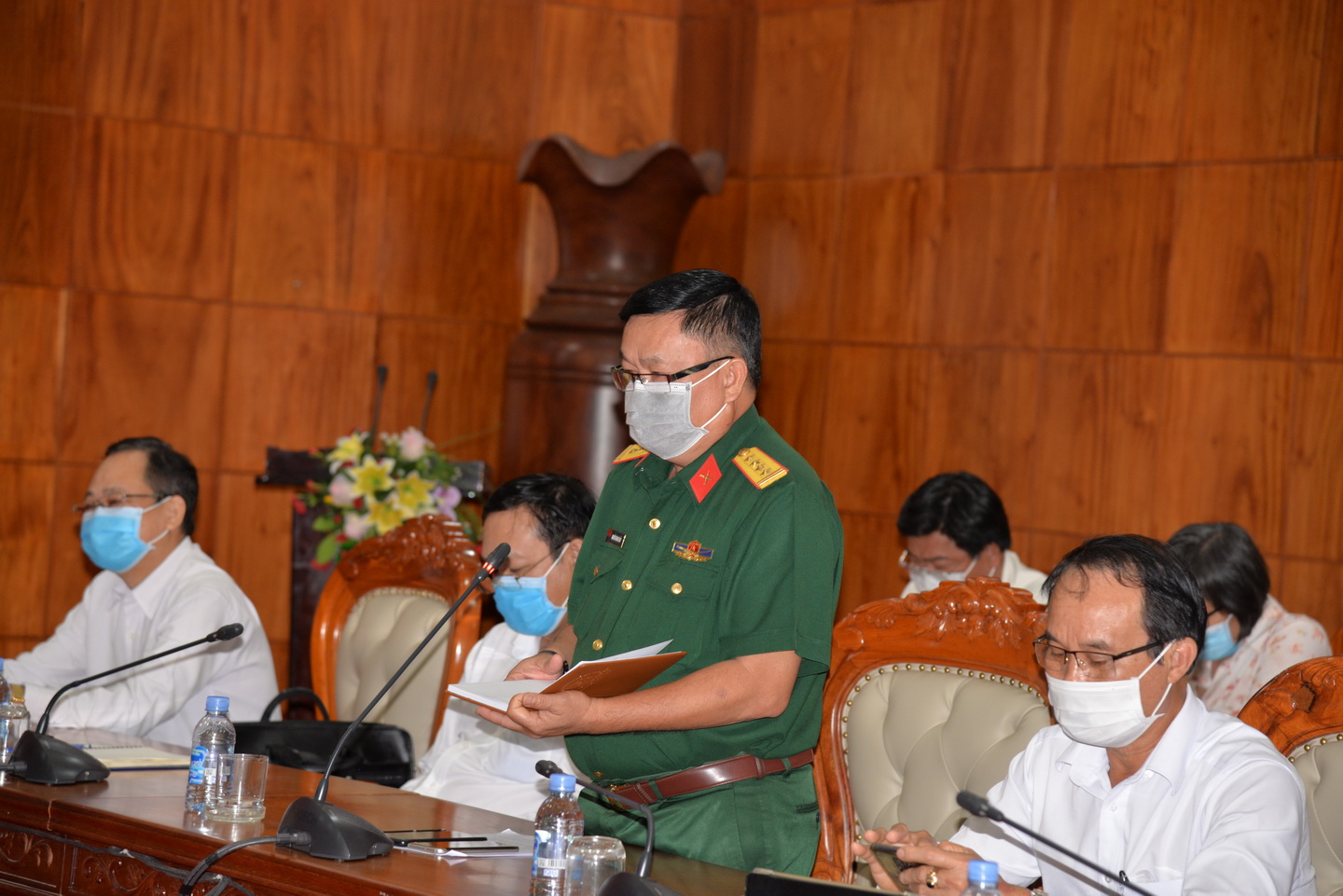 Đại tá Nguyễn Văn Bé Bảy, Phó Chỉ huy trưởng Bộ chỉ huy quân sự tỉnh cho biết tỉnh sẽ tiếp tục đón công dân từ vùng dịch về cách ly vào ngày 12-8