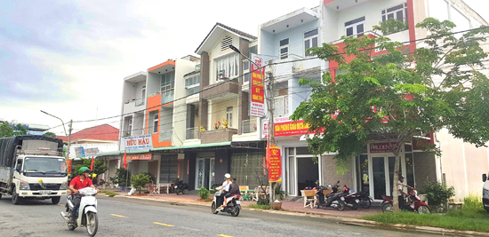 Một góc đô thị mới Sao Mai nơi phố núi anh hùng.