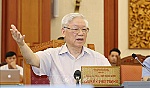 Bộ Chính trị làm việc với Thường vụ Quân ủy Trung ương