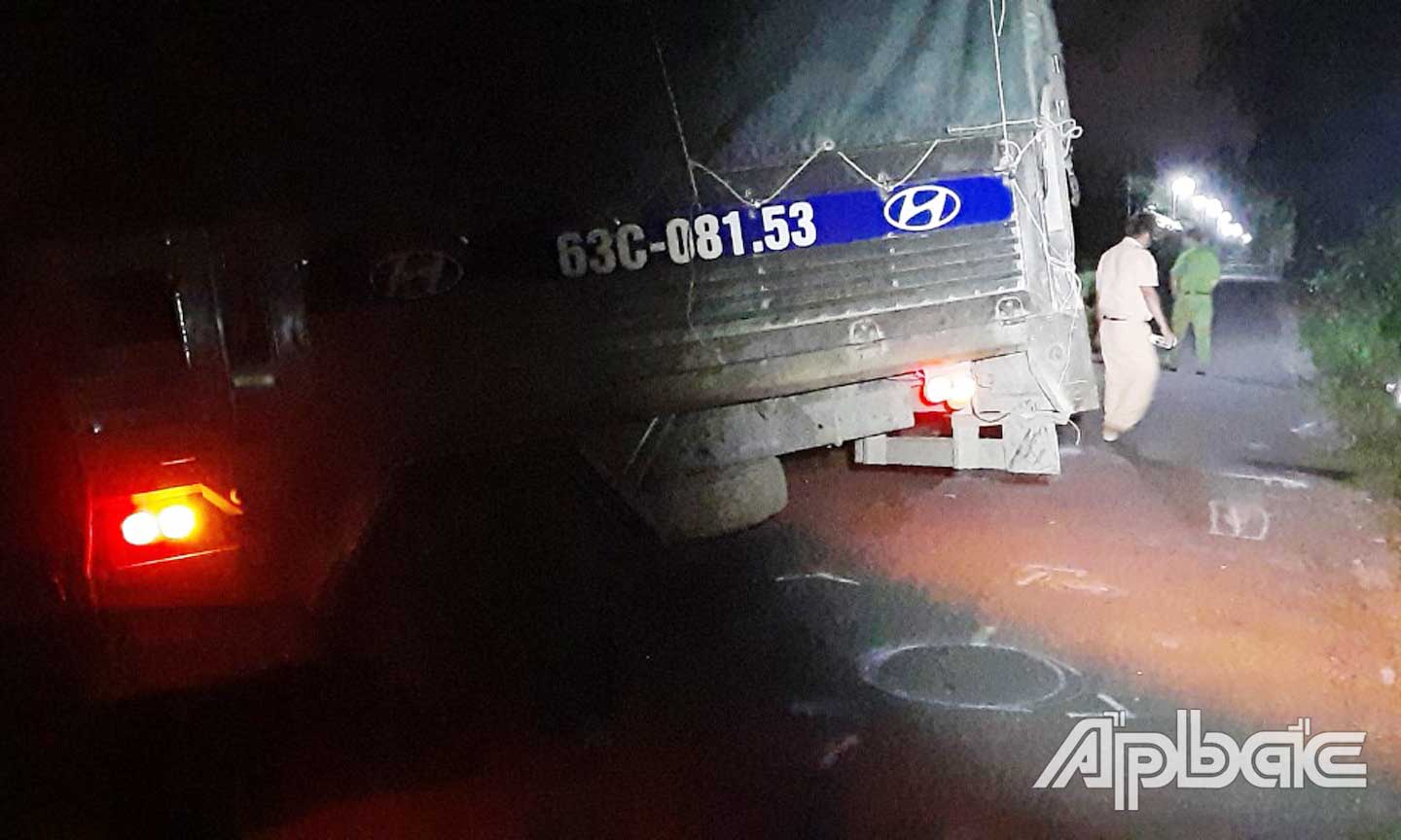 Hiện trường vụ tai nạn.