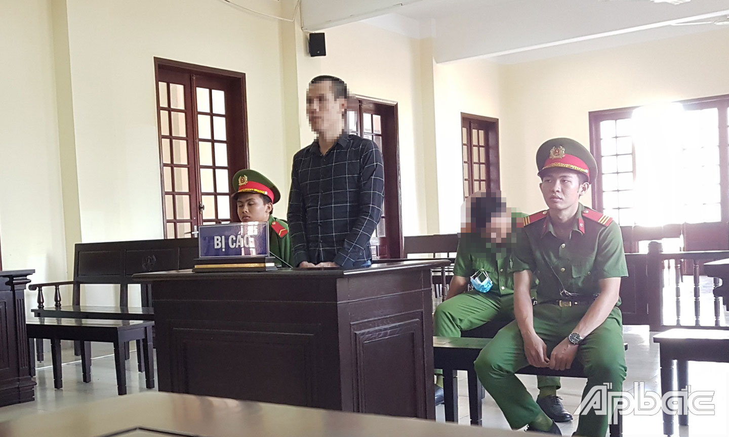 Bị Cáo Minh tại phiên tòa xét xử.