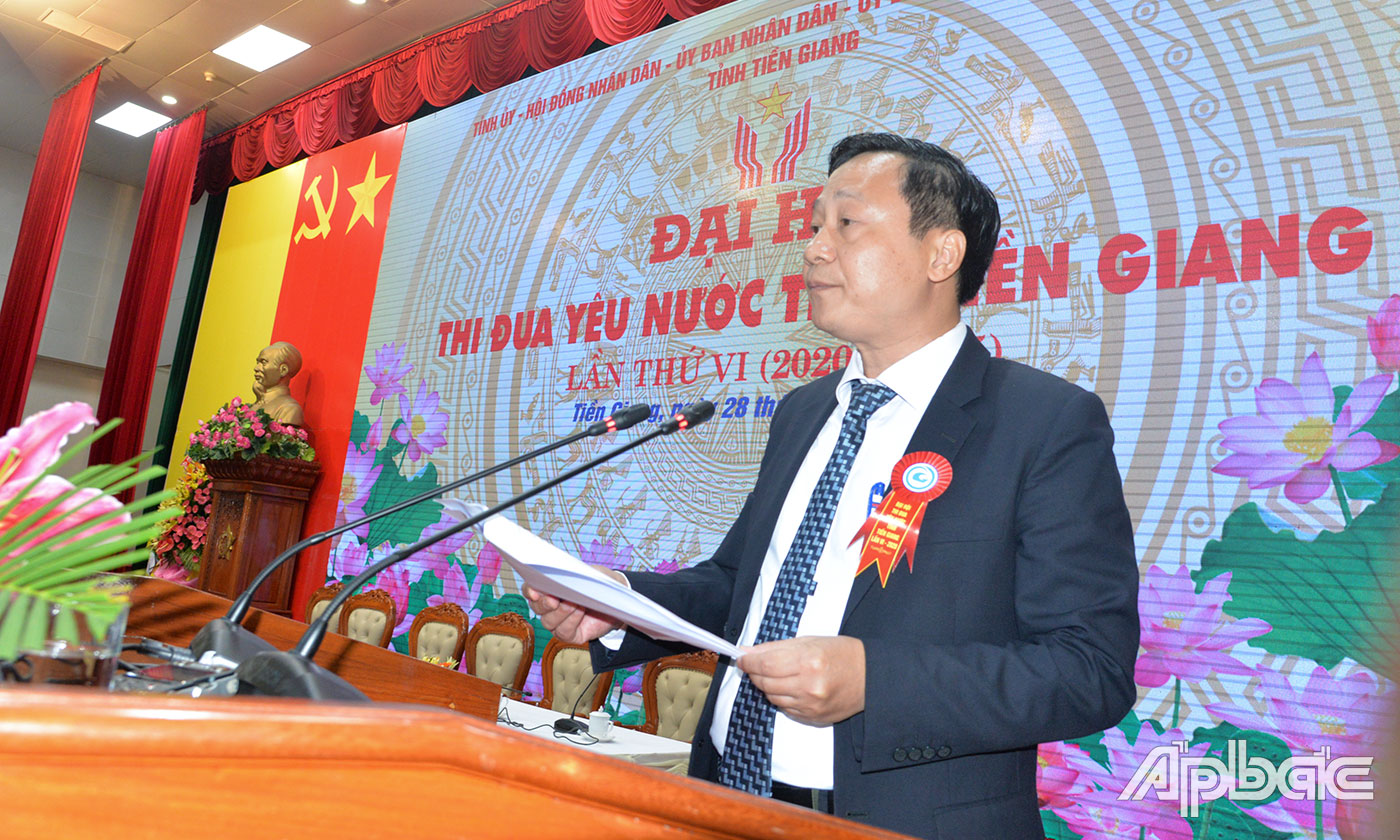 đồng chí Phạm Đức Toàn phát biểu chỉ đạo Đại hội