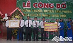 Ra mắt xã Hưng Thạnh đạt chuẩn nông thôn mới