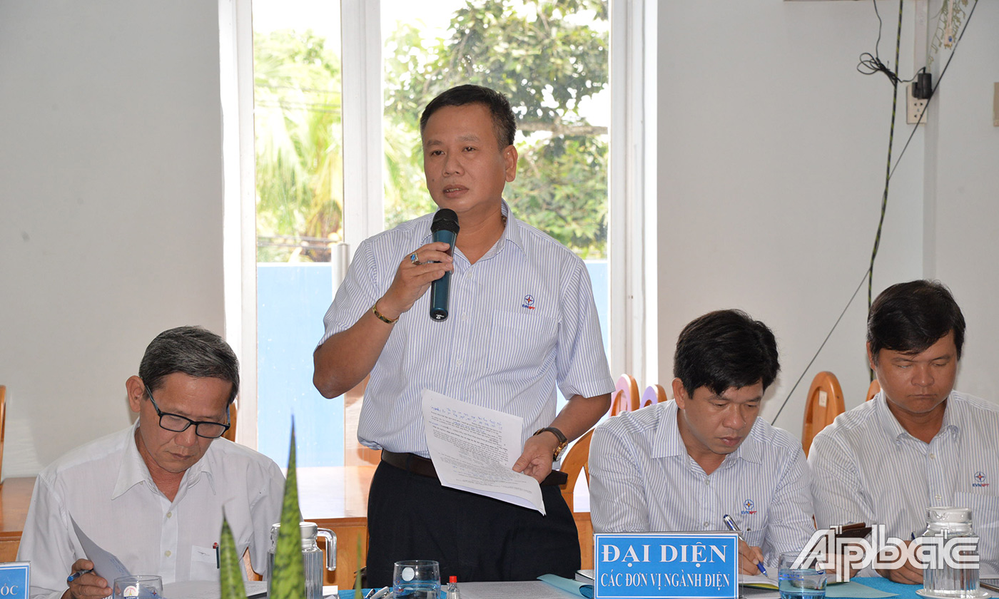 lãnh đạo các đơn vị ngành điện hoạt động trên địa bàn tỉnh T