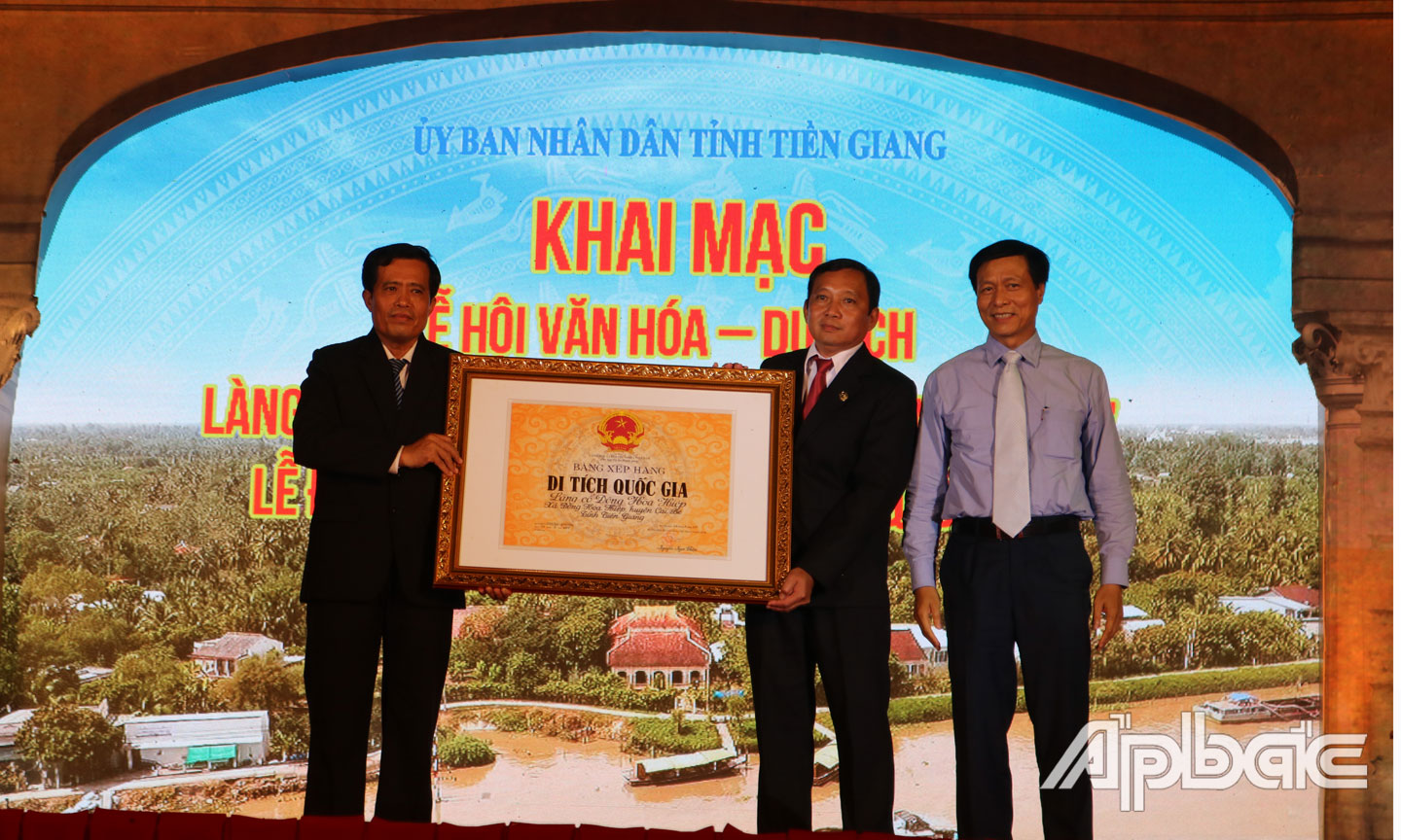 Làng cổ Đông Hòa Hiệp vinh dự đón nhận Bằng Di tích cấp Quốc gia.