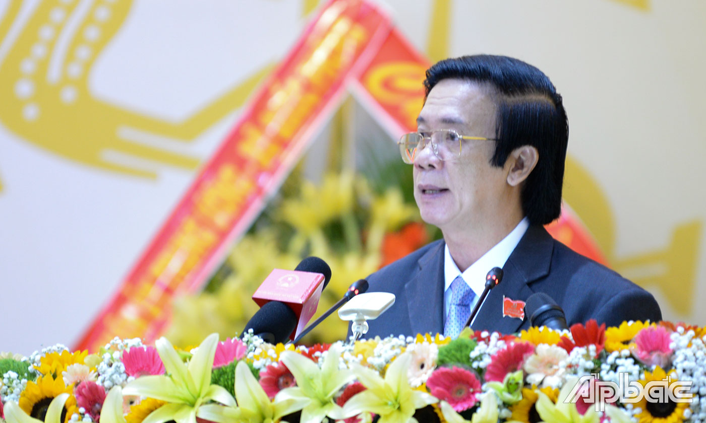 đồng chí Nguyễn Văn Danh, Ủy viên Ban Chấp hành Trung ương Đảng, Bí thư Tỉnh ủy, Chủ tịch Hội đồng nhân dân tỉnh