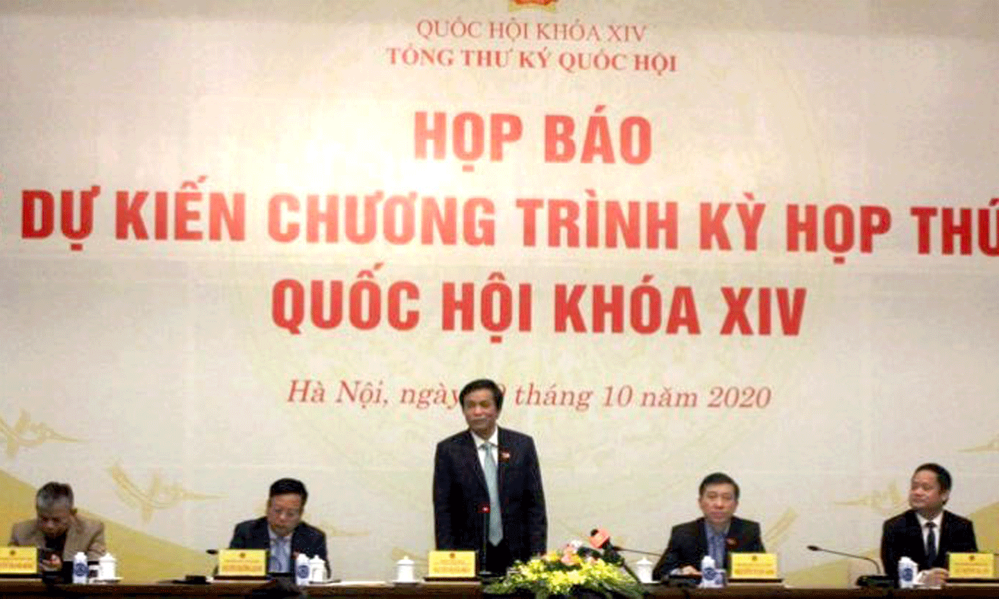 Họp báo thông tin dự kiến chương trình kỳ họp thứ 10, Quốc hội khóa XIV.