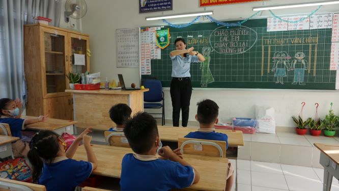 Chương trình giáo dục phổ thông lớp mới hướng đến phát triển năng lực bản thân của trẻ, tạo niềm vui cho trẻ khi đến trường.