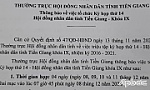 Về việc tổ chức Kỳ họp thứ 14 HĐND tỉnh Tiền Giang - Khóa IX