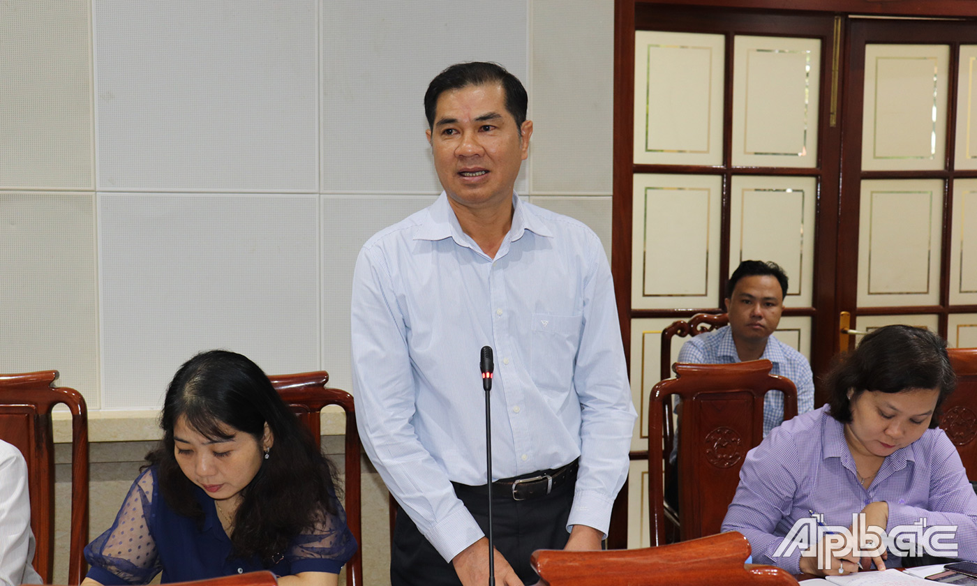 Đại biểu phát biểu tại hội nghị