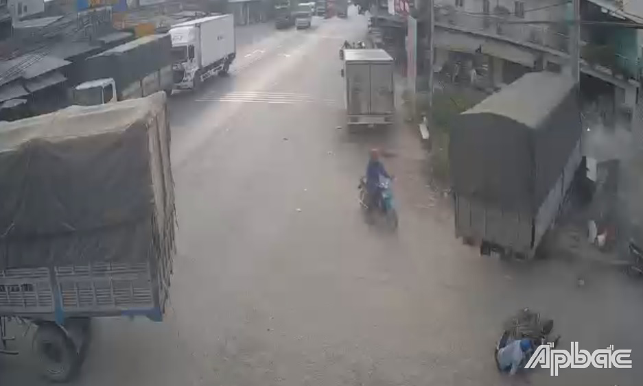 Camera ghi lại vụ tai nạn.