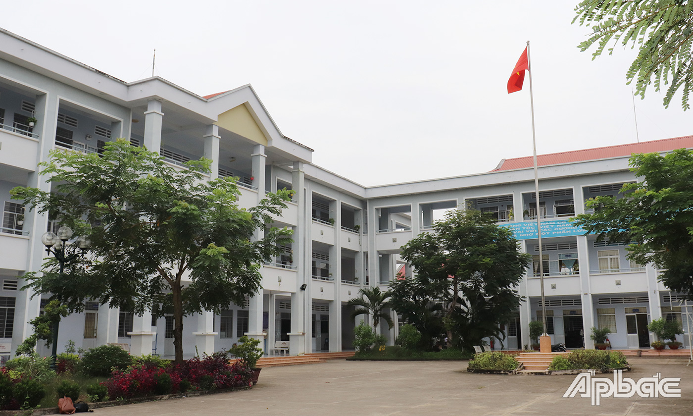 Trường Tiểu học Mỹ Phong (cơ sở 1) được đầu tư xây dựng khang trang.