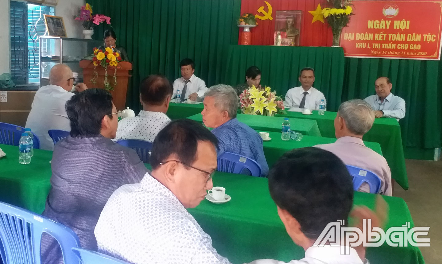 Ngày hội Đại đoàn kết toàn dân tộc tại khu 1, thị trấn Chợ Gạo,  huyện Chợ Gạo.