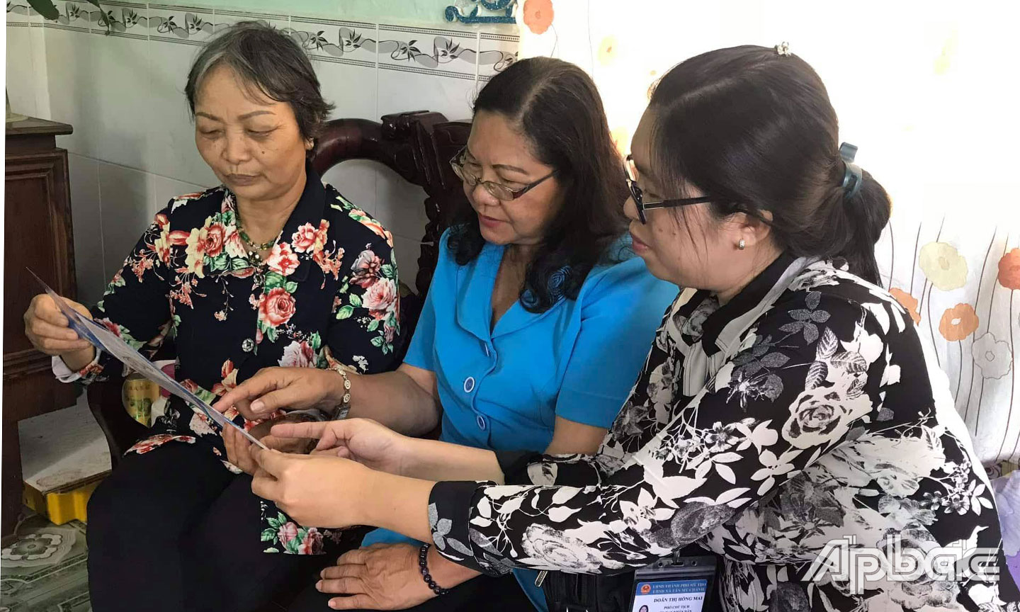 TP. Mỹ Tho đẩy mạnh công tác tuyên truyền, giúp người dân  nâng cao ý thức PCBLGĐ.