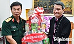 Bộ Tư lệnh Quân khu 9 chúc mừng Giáng sinh tại Tòa Giám mục giáo phận Mỹ Tho