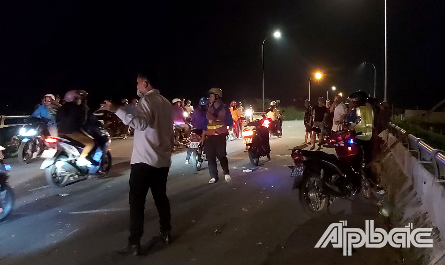 Hiện trường vụ tai nạn.