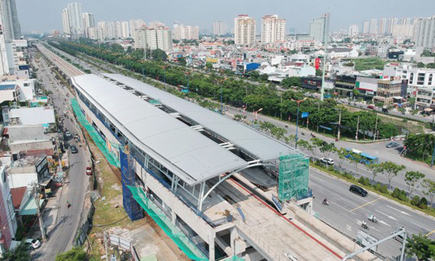 Nhà ga của tuyến metro Bến Thành - Suối Tiên. Ảnh: CAO THĂNG