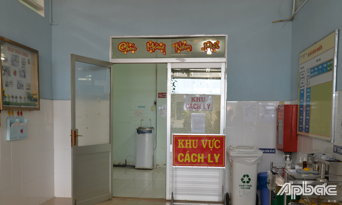 Khu vực cách ly điều trị cho bệnh nhân Covid-19 được Bệnh viện đa khoa trung tâm Tiền Giang chuẩn bị sẵn sàng
