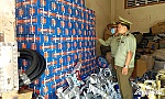 Tạm giữ 730 thùng ắc quy xe đạp điện ngoại nhập