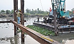 Thông báo tạm ngừng lưu thông để đắp đập ngăn mặn, trữ ngọt tại Km 01+070 trên kinh Nguyễn Tấn Thành