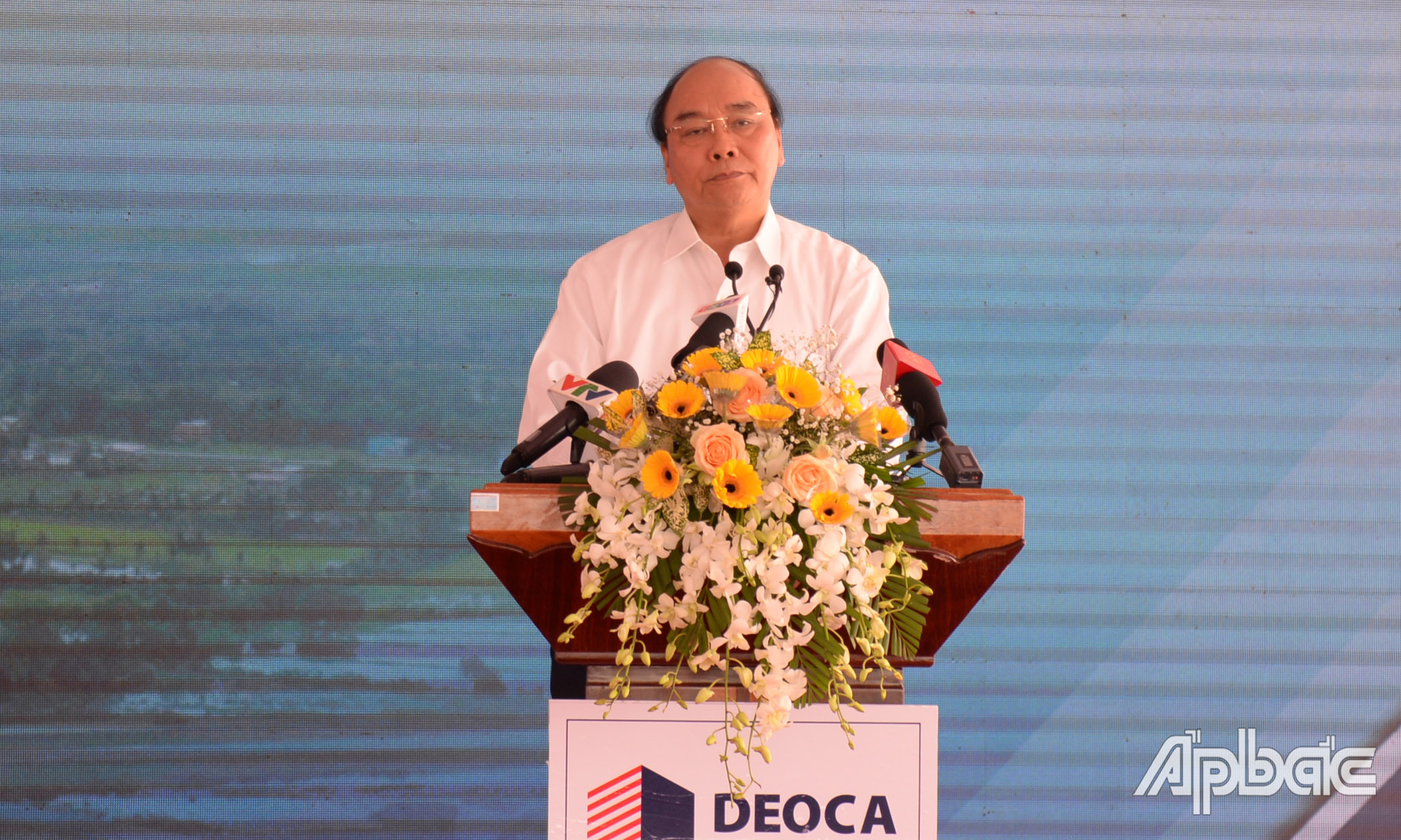 Thủ tướng phát biểu tại lễ cắt băng thông tuyến Dự án.
