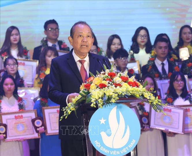 Phó Thủ tướng Thường trực Chính phủ Trương Hòa Bình phát biểu. Ảnh: Văn Điệp/TTXVN