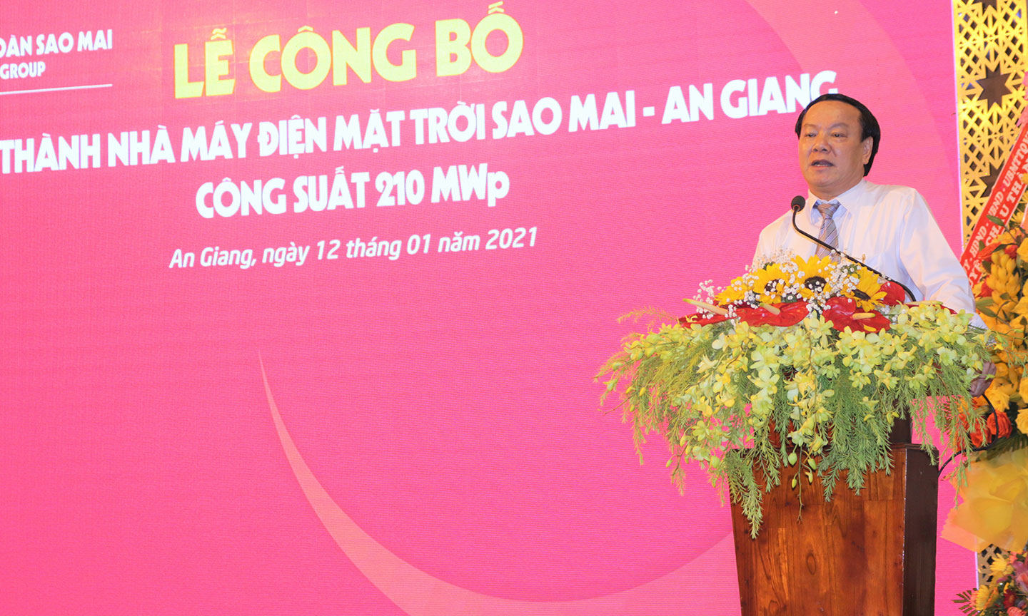 2. Ông Lê Thanh Thuấn - Tổng Giám đốc Sao Mai Group cho biết Nhà máy sẽ tăng thêm nguồn thu hơn 1.000 tỷ mỗi năm cho Tập đoàn