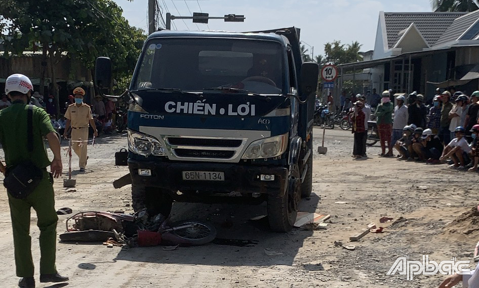 Hiện trường vụ tai nạn.