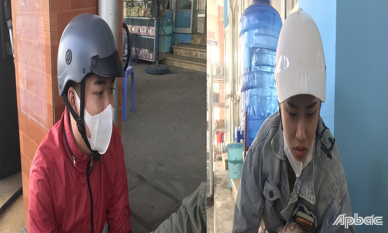 Tính và Duyên lúc bị bắt.