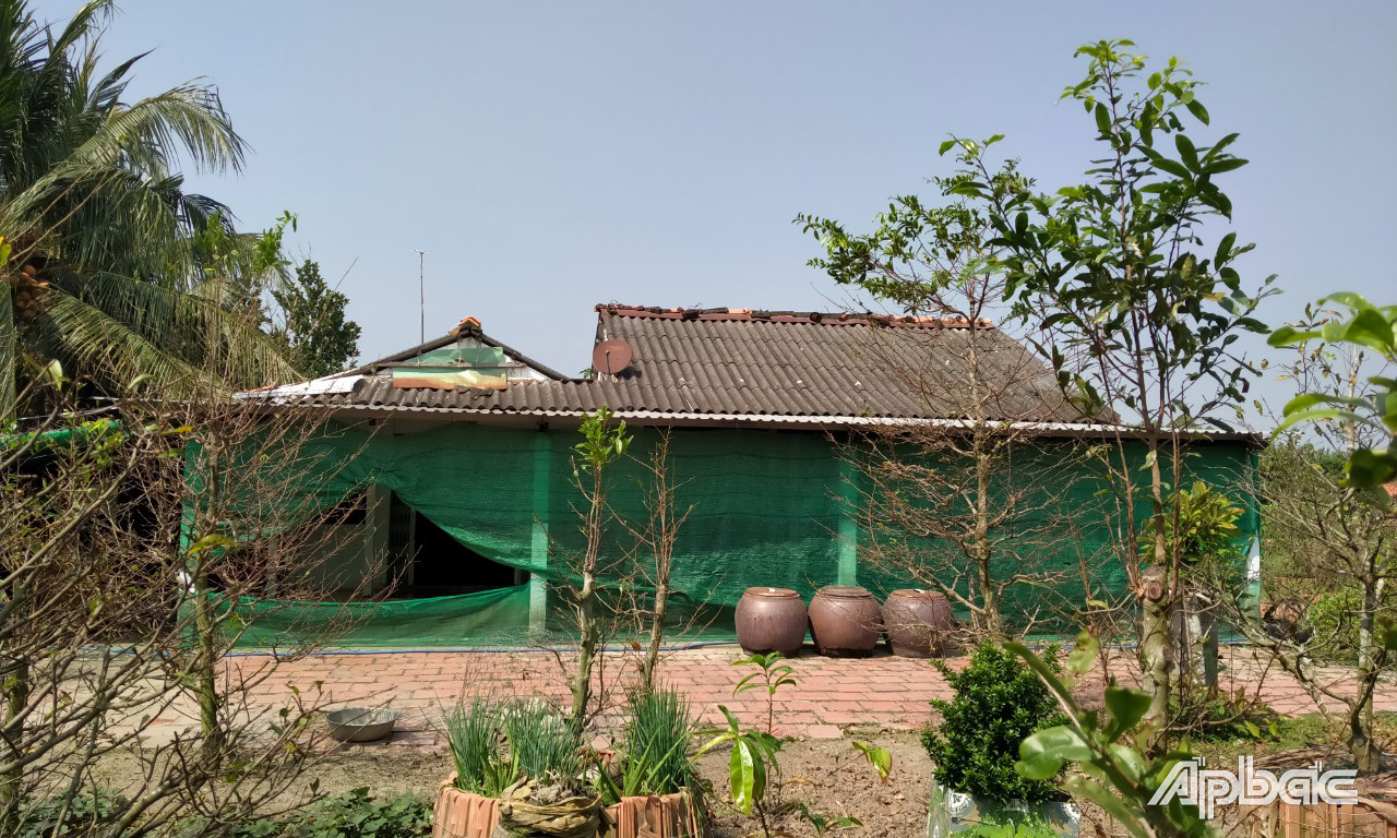 Ngôi nhà xảy ra vụ mất trộm.