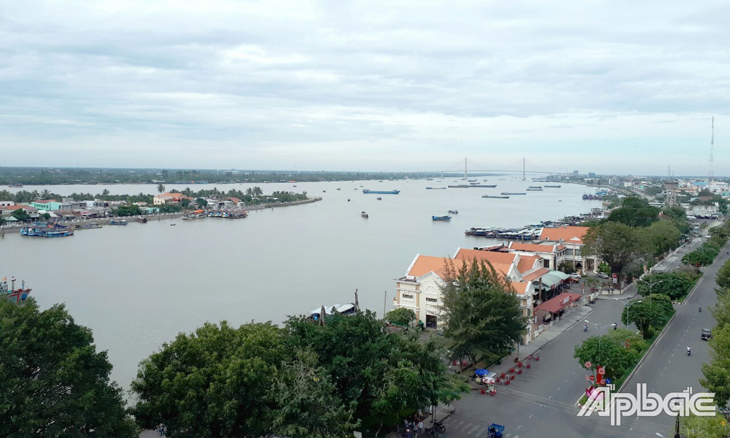 Đô thị Mỹ Tho được chỉnh trang ngày thêm xanh - sạch - đẹp.