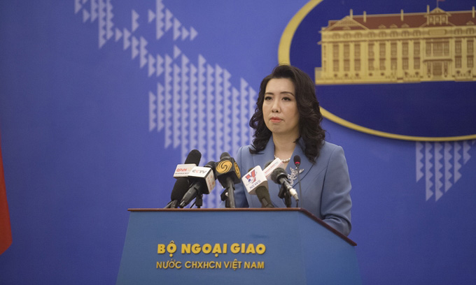 Việt Nam phản đối hành động vi phạm chủ quyền Hoàng Sa, Trường Sa