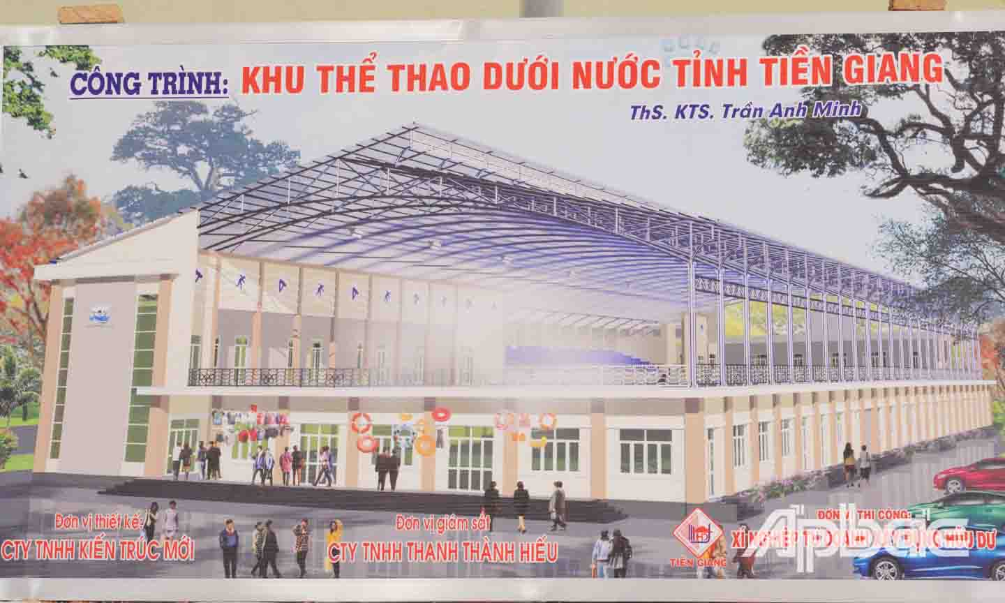 Phối cảnh của Dự án Khu thể thao dưới nước khi hoàn thành.
