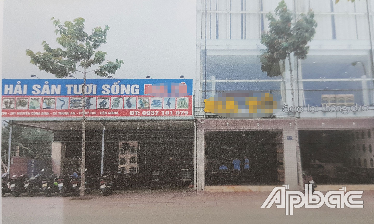 Quán nhậu nơi xảy ra vụ án.