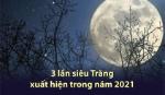 Những lần siêu Trăng, Trăng máu, Trăng xanh năm 2021