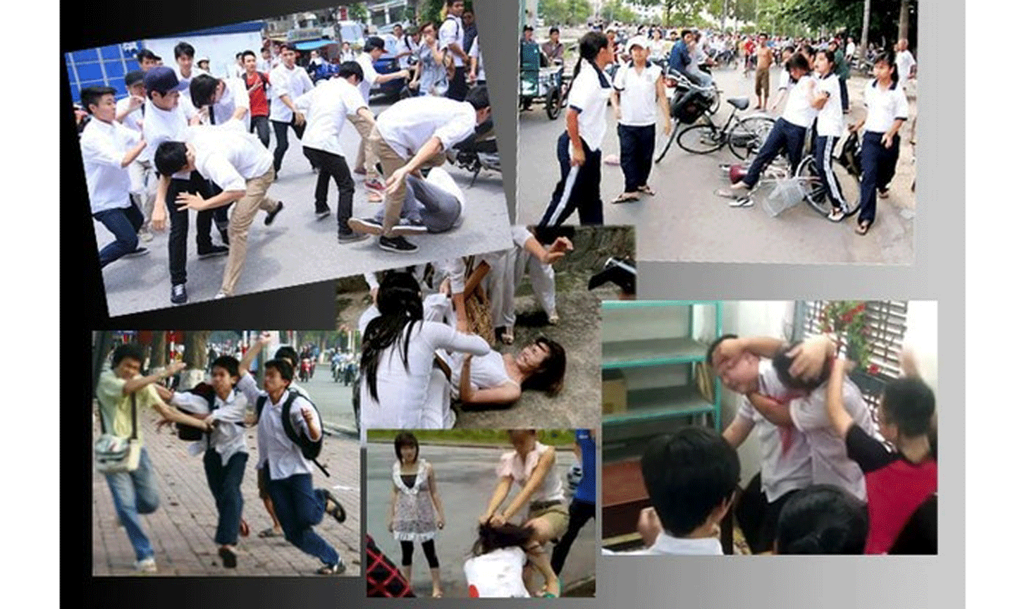  Bạo lực học đường trở thành vấn đề nhức nhối, báo động trong xã hội. Ảnh: vtc.vn.