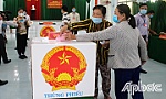 Cử tri Tiền Giang nô nức đi bầu cử