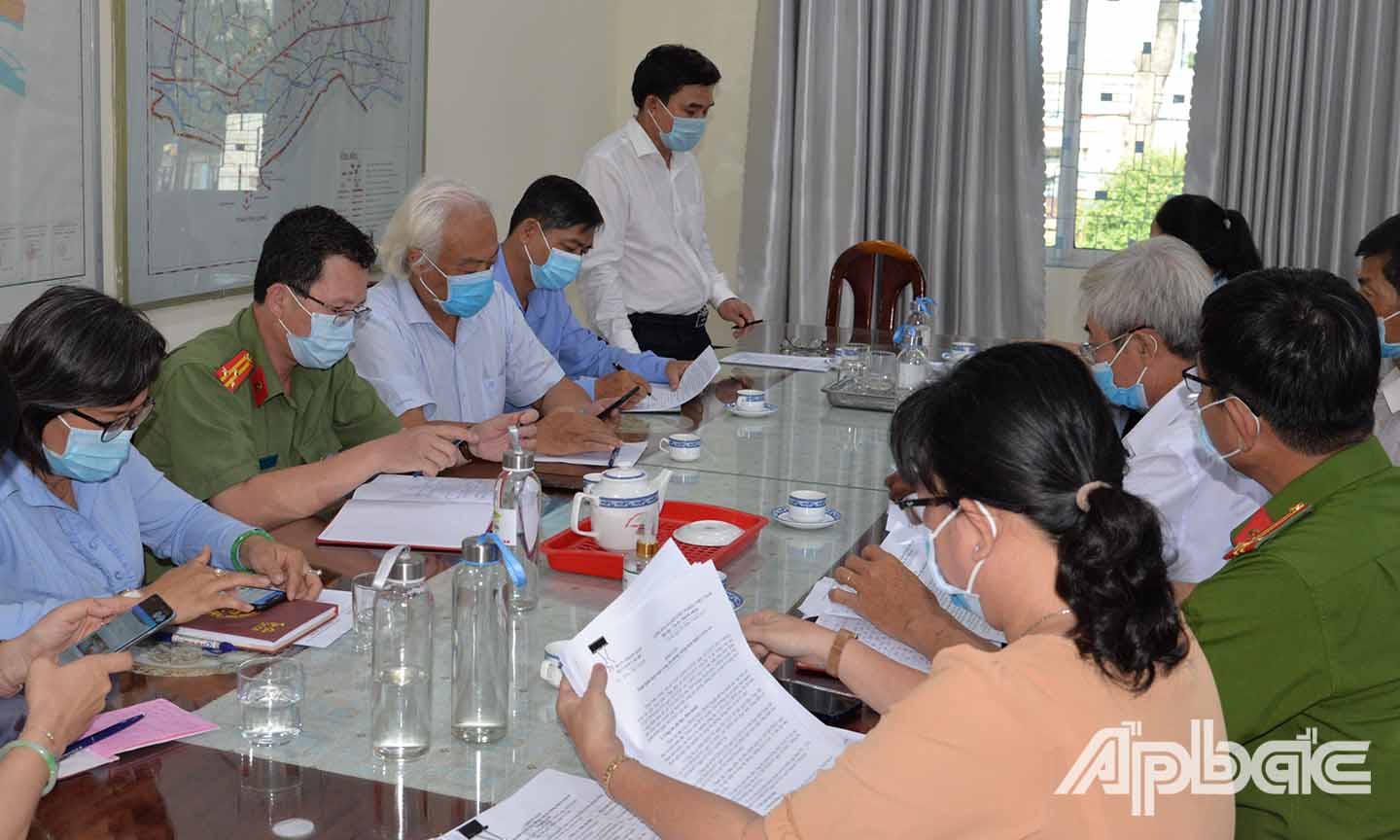 Đoàn đến làm việc với huyện Cái Bè.