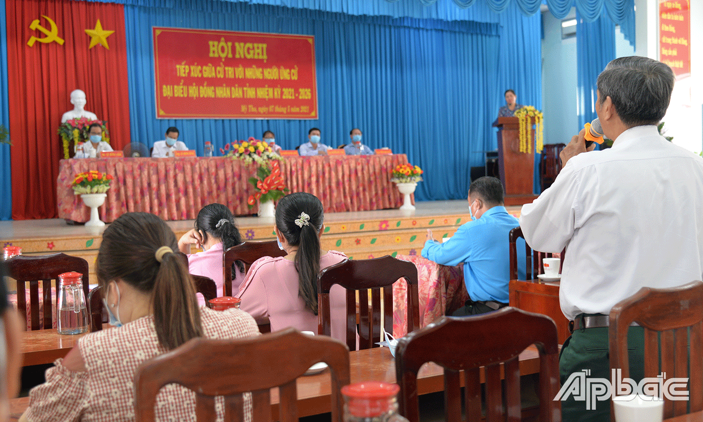 Cử tri phường 4 gửi gắm niềm tin, kỳ vọng đến các ƯCV.