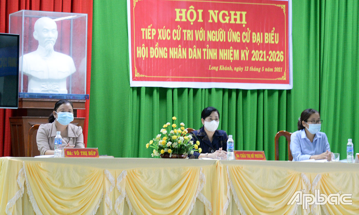 Các ứng cử viên HĐND tỉnh khóa X, đơn vị bầu cử số 6.