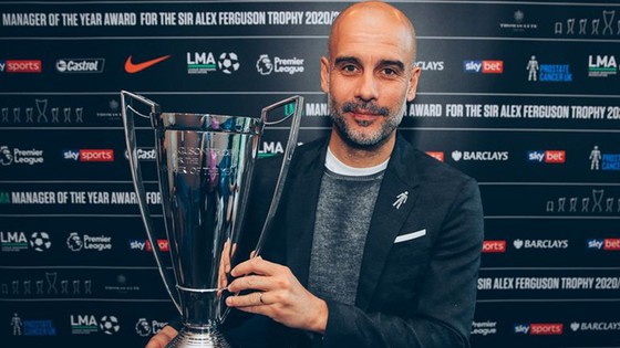 Pep Guardiola lần thứ 2 nhận được sự tín nhiệm của các đồng nghiệp. 