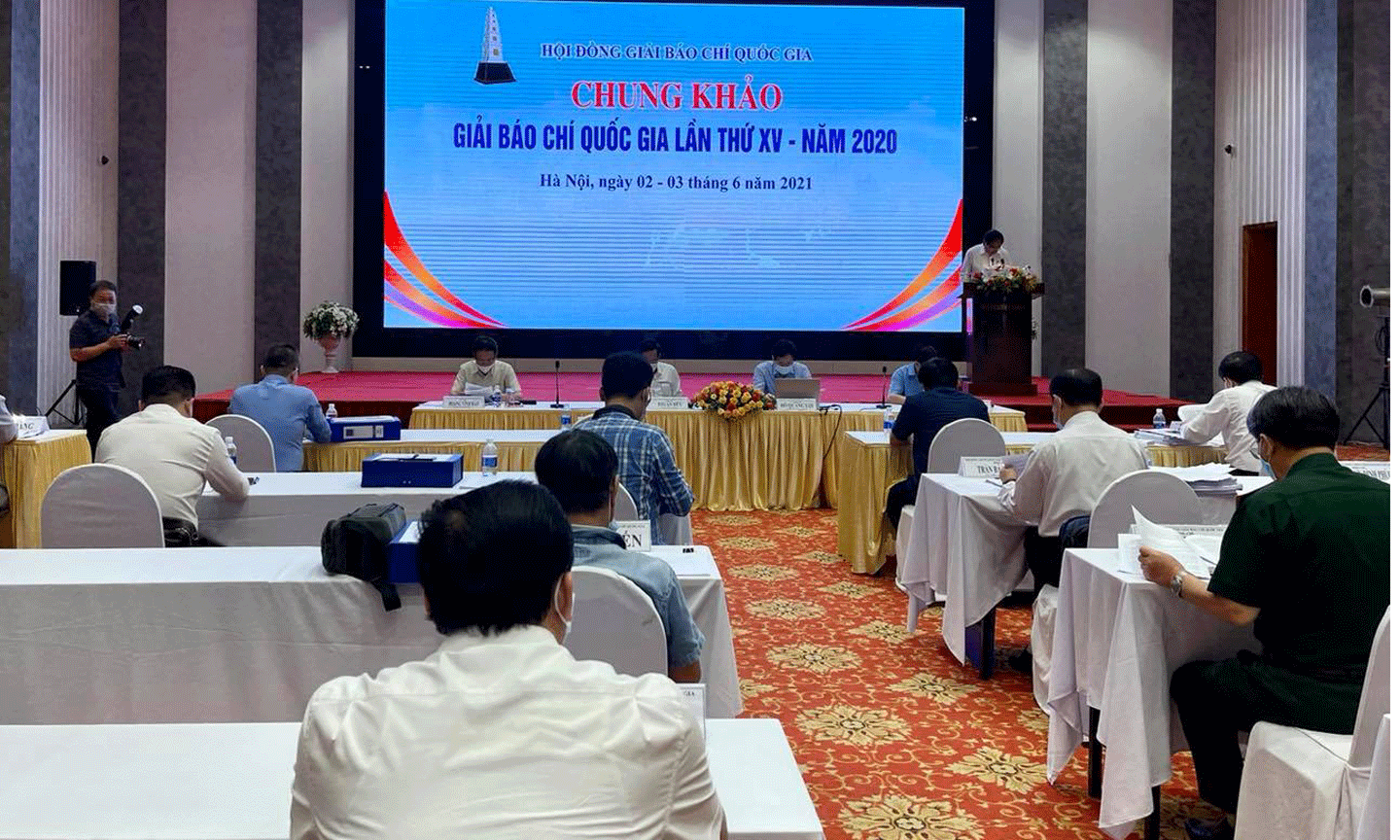Hội đồng Chung khảo Giải Báo chí quốc gia lần thứ XV năm 2020 khai mạc vòng chấm chung khảo - Ảnh: VGP/Nhật Nam