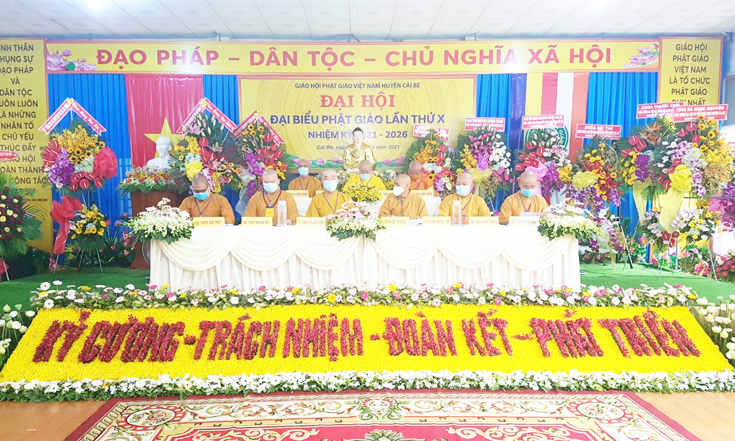 Hiện nay một số đơn vị đã hoàn thành đại hội đại biểu Phật giáo cấp huyện